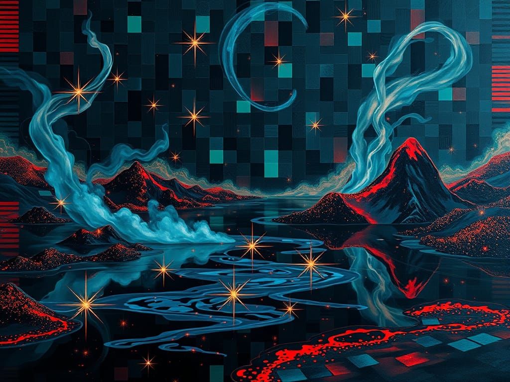 Whispers of the Cosmos in an Ancient Mosaic Realm