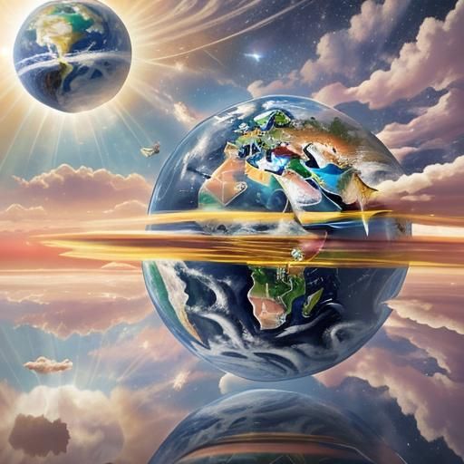 Astronaut in Space: 3D Photorealistic Retrofuturism