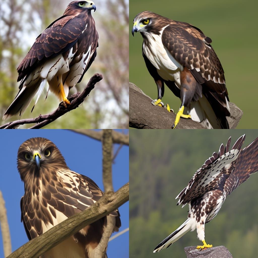 Messenger Hawk in Flight