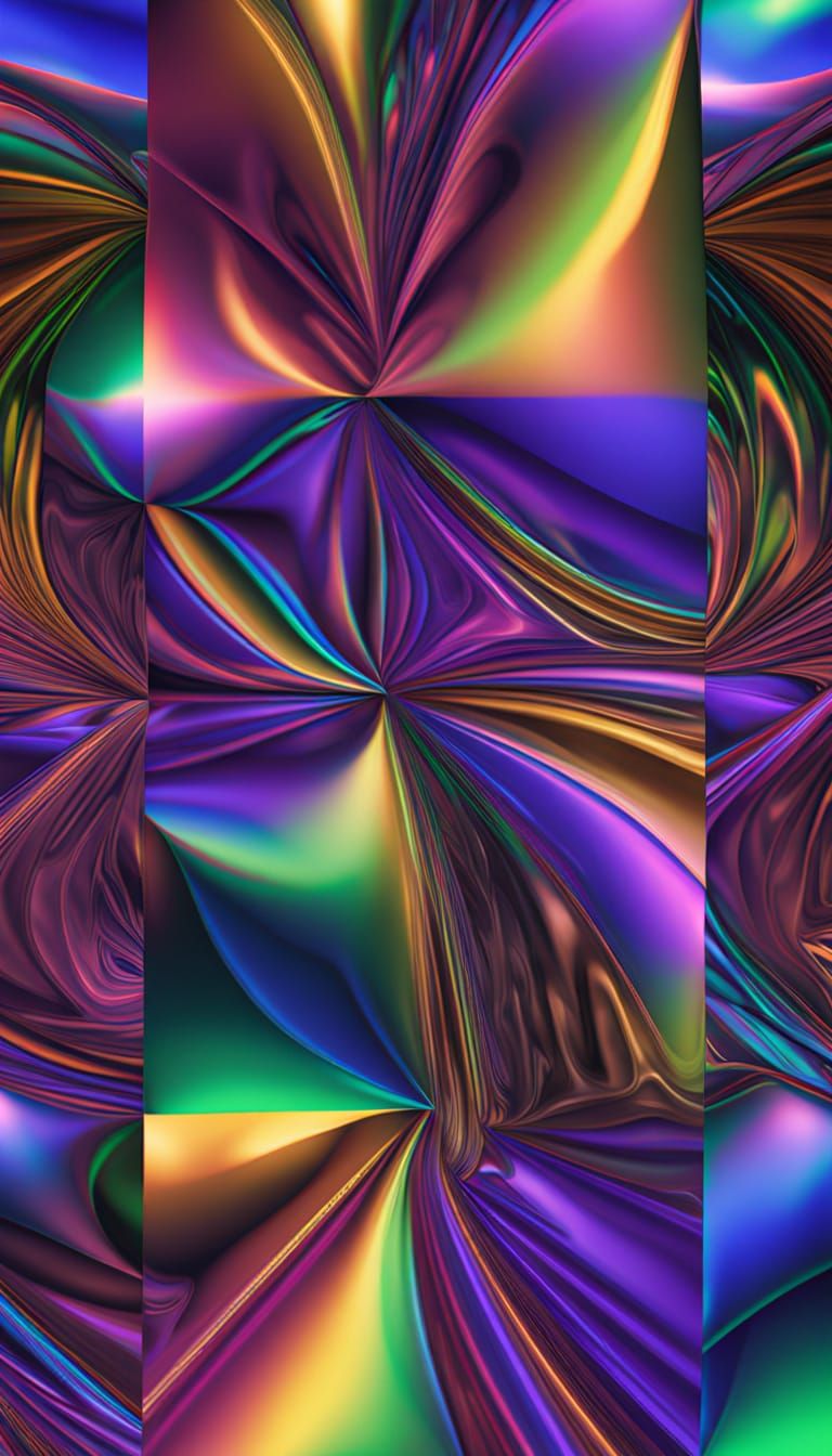 Abstract Op-Art for Mental Relaxation in Vorticism Style