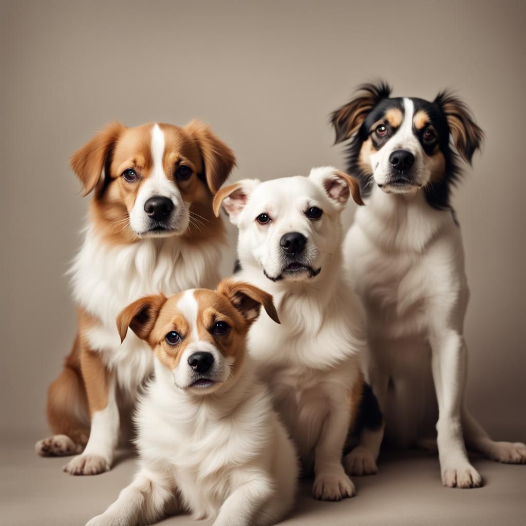 Awkward Yet Adorable Dog Family Photo