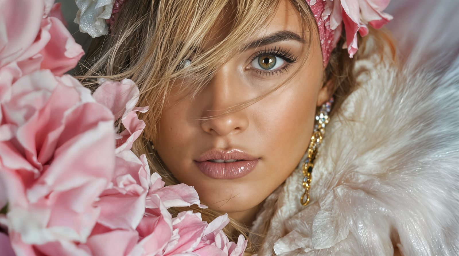 Portrait of Enchanting Beauty in Breathtaking Background