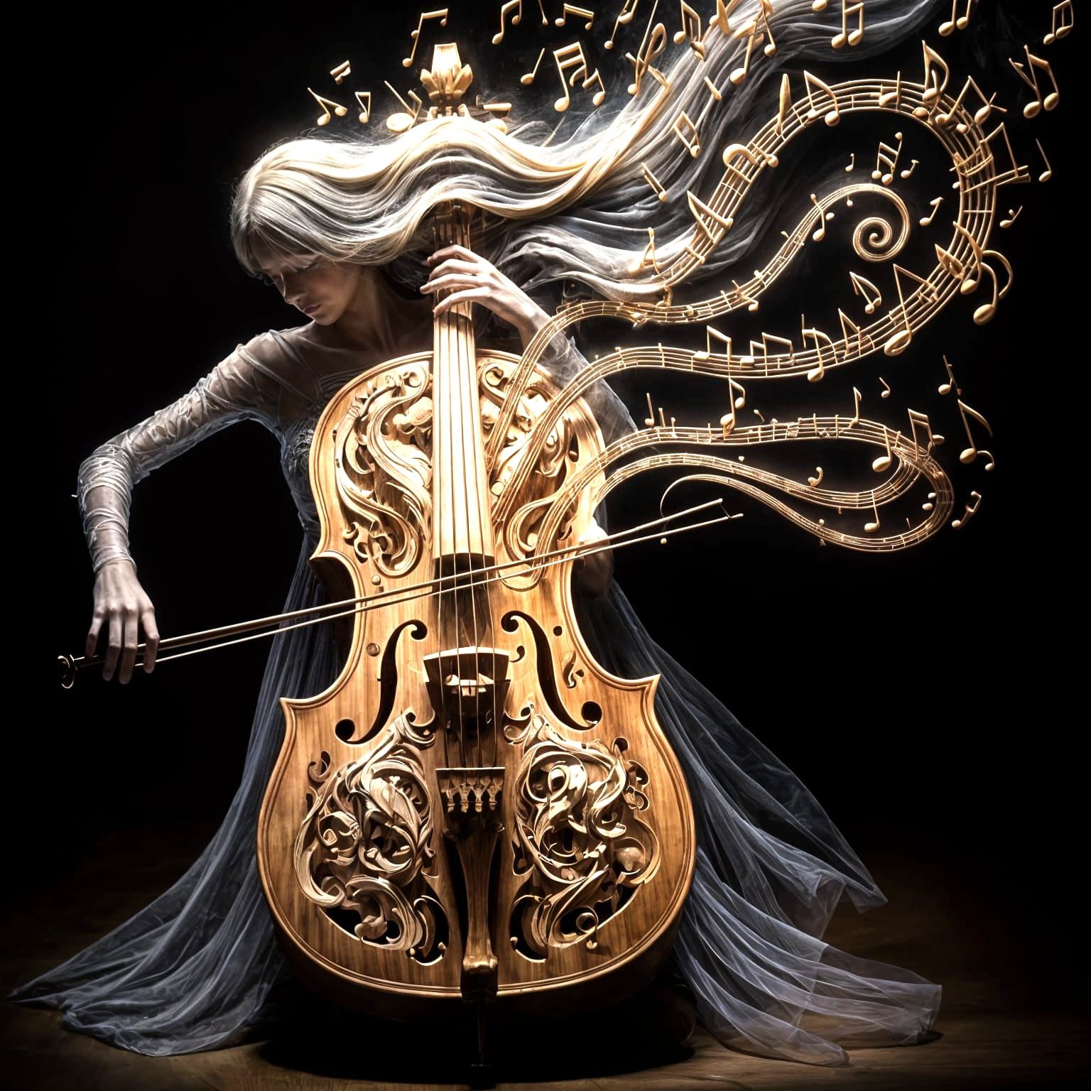 the celloist