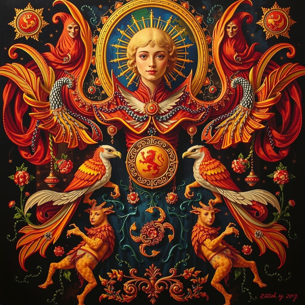 Abstract Swirling Reds in Twisted Forms