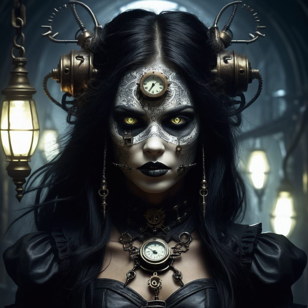 Steampunk Portrait of Malyx the Dream Eater