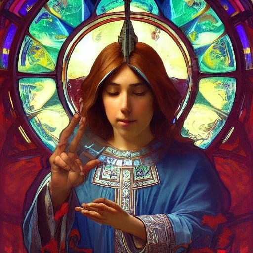 Surreal God's Children Receive Divine Inspiration in a Synag...