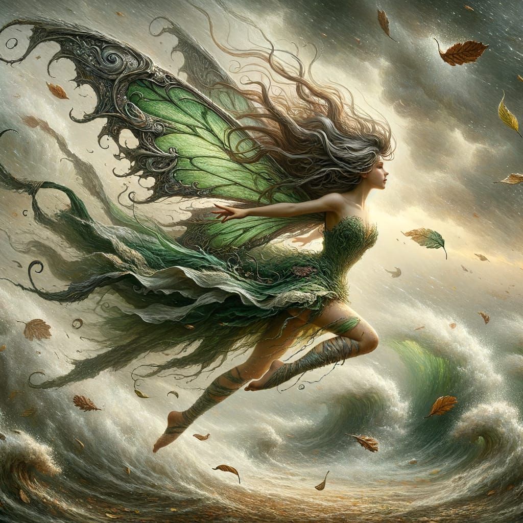 Dramatic Fairy Leaps in Tempestuous Romantic Scene