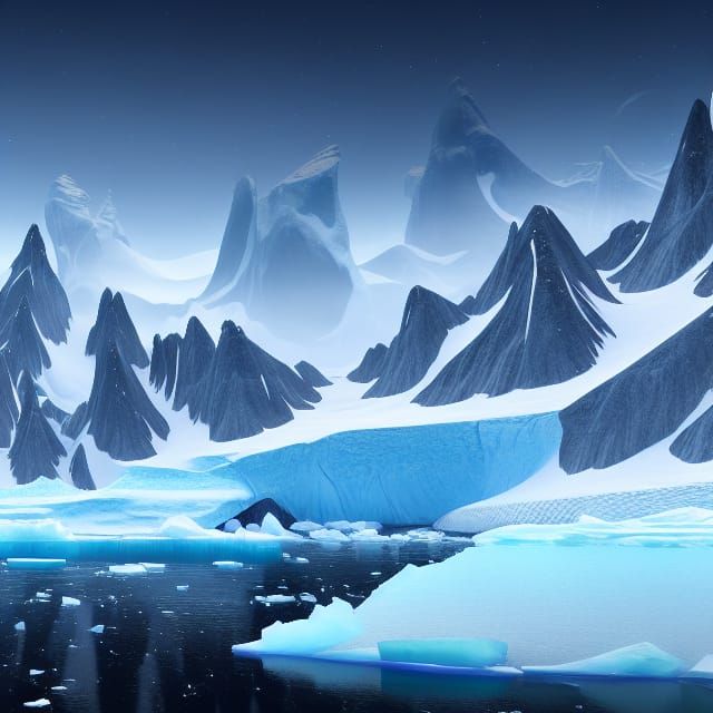 Antarctic Peninsula: Detailed Matte Painting in Unreal Engin...