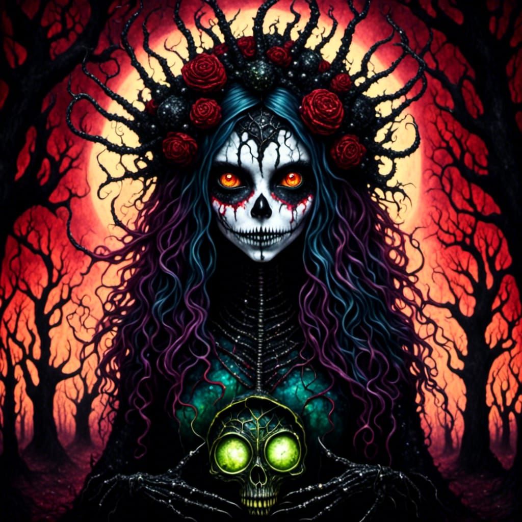 Dark Fairy in Horror Theme Park