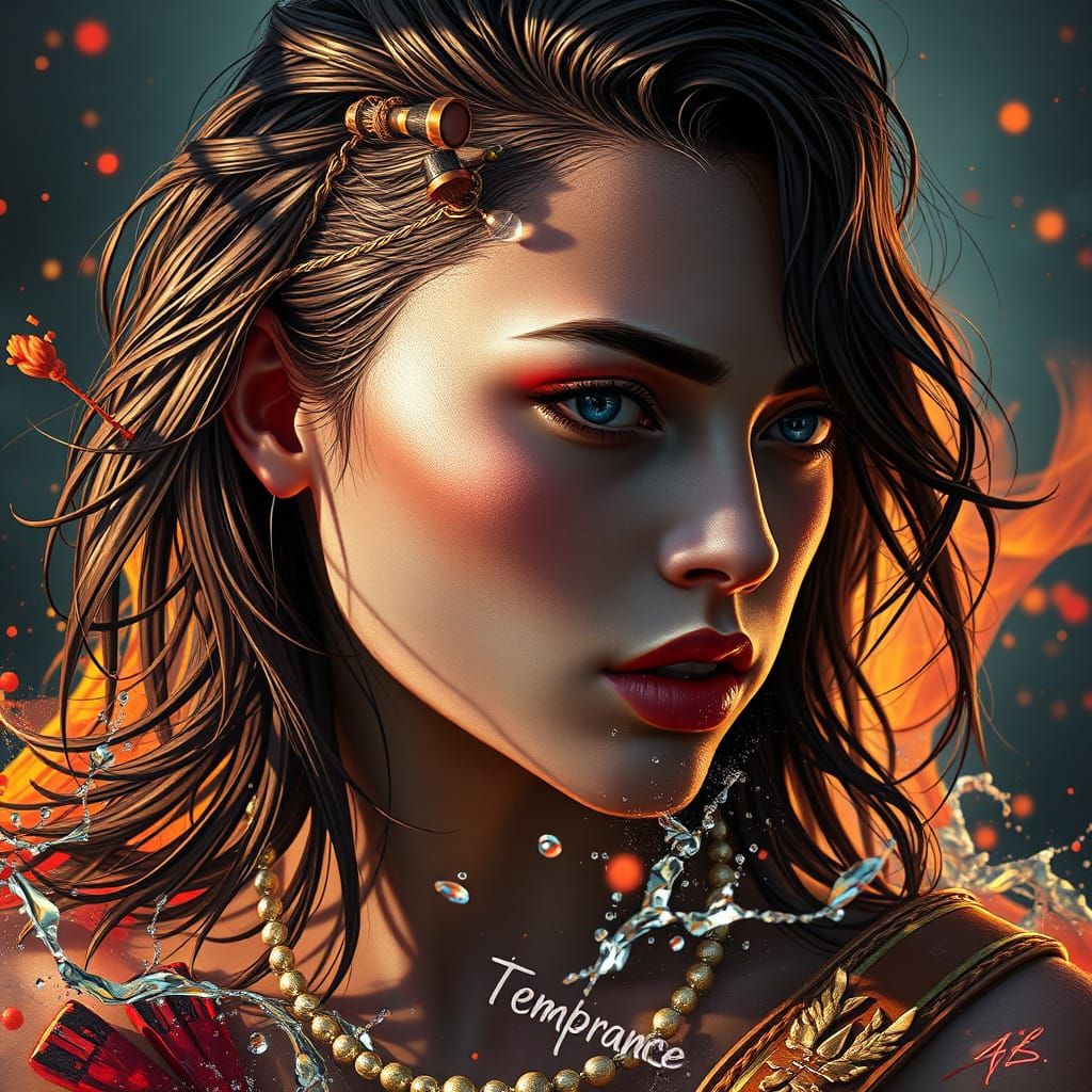 Hyperrealistic Temperance Concept Art in 4K