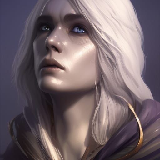 Detailed Drow Sorcerer Portrait in Unreal Engine 5