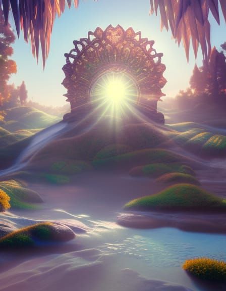 Mystical Sun Concept Art in 8K Resolution