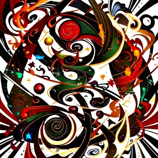 Cosmic Chaos in Azure and Red