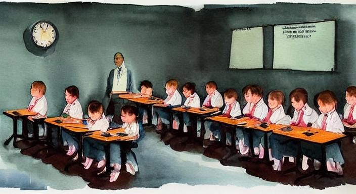 Classroom Clock: A Symbol of School Time