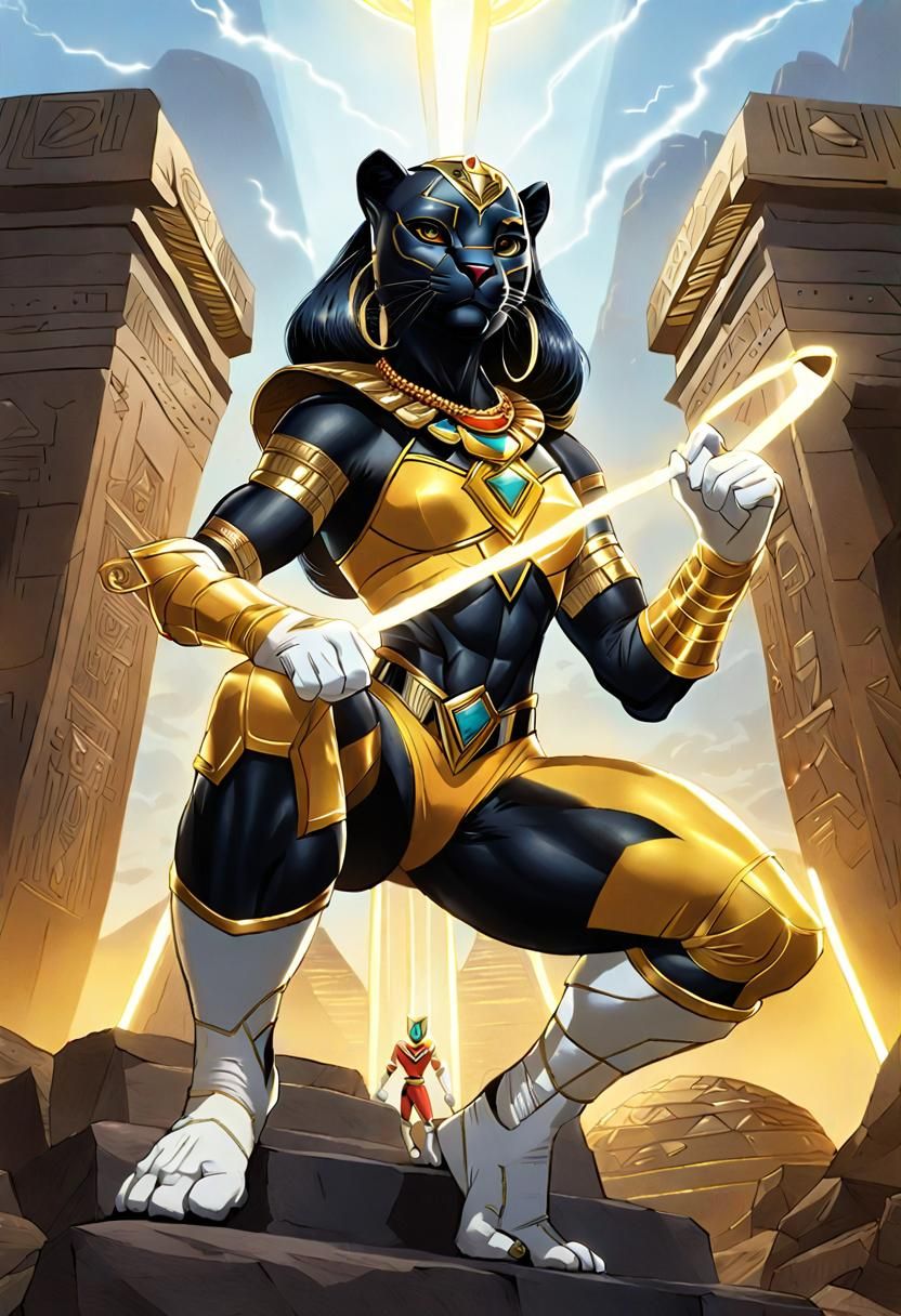 Egyptian Panther Power Ranger in Frank Paur Style