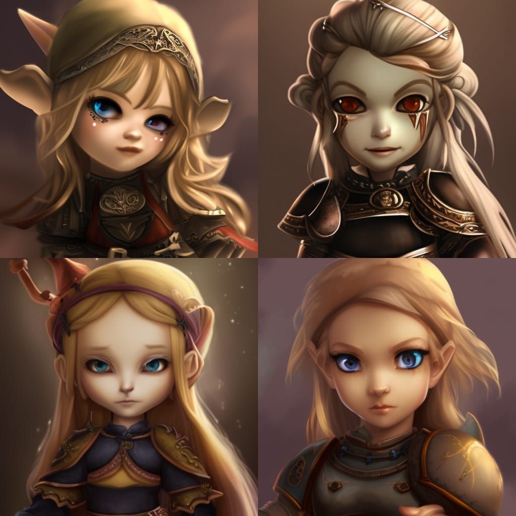 Strawberry Blond Halfling in Fairy Town