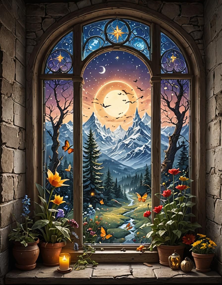 Fairytale Window to a Magical Fantasy World