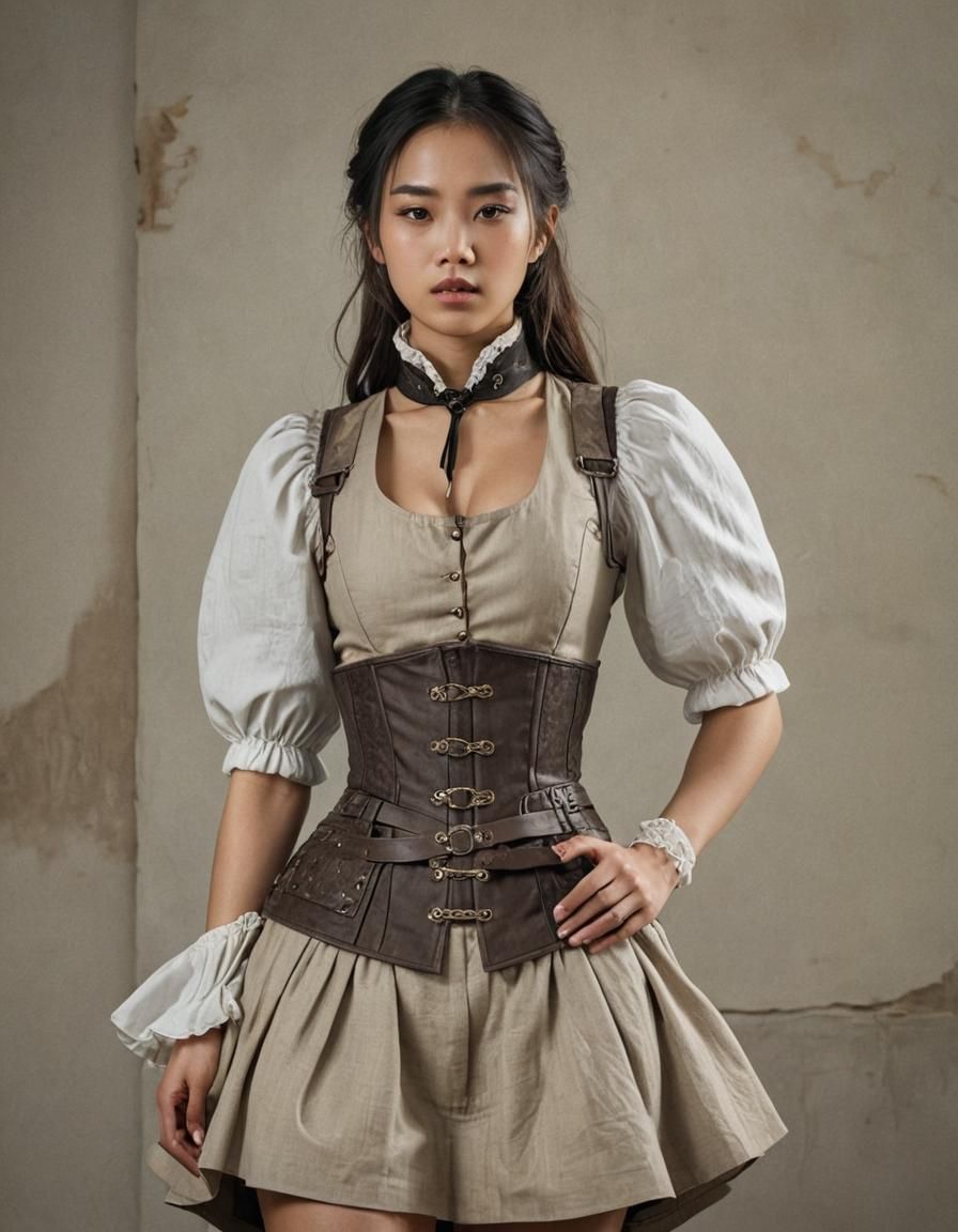 Steampunk Portrait of a Vietnamese Woman