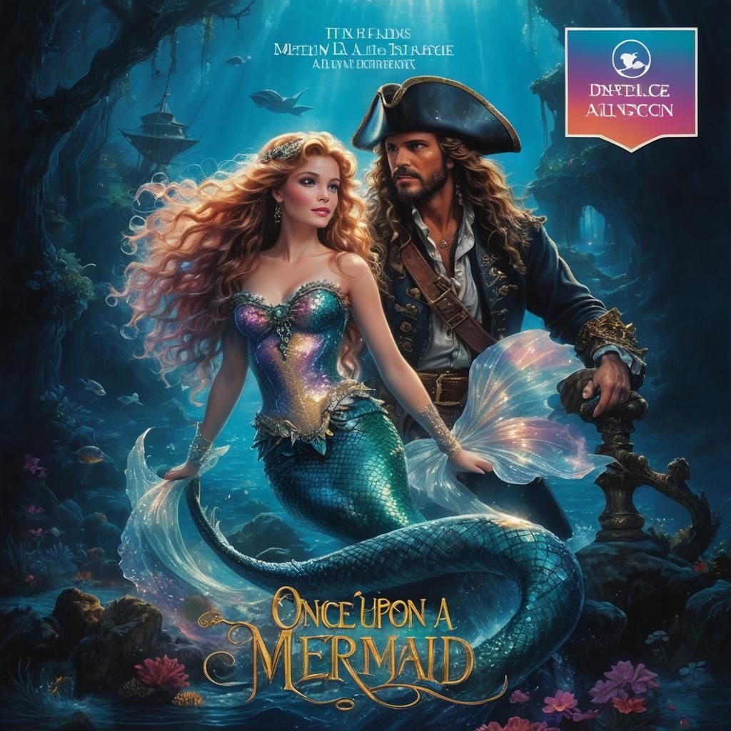 Glam Mermaid Pirate Adventure in Ethereal Fantasy Style