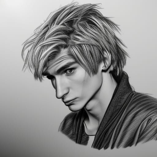 Intricate Pencil Sketch of xQc