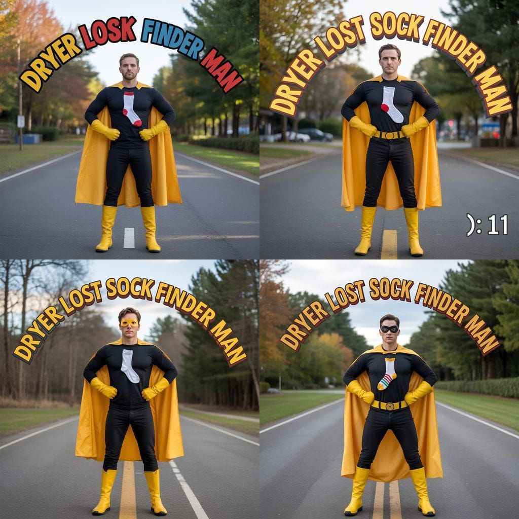 Superhero: Dryer Lost Sock Finder Man