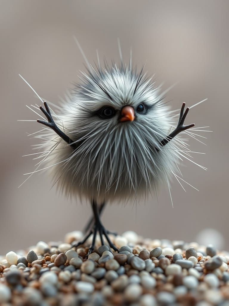 Teeny Tiny Fluffty Metic Turning a Grimacing Wink Dancing on...