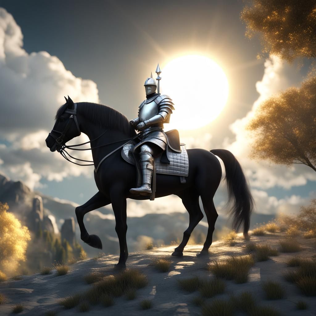 Knight Rides to 3D Fantasy Castle