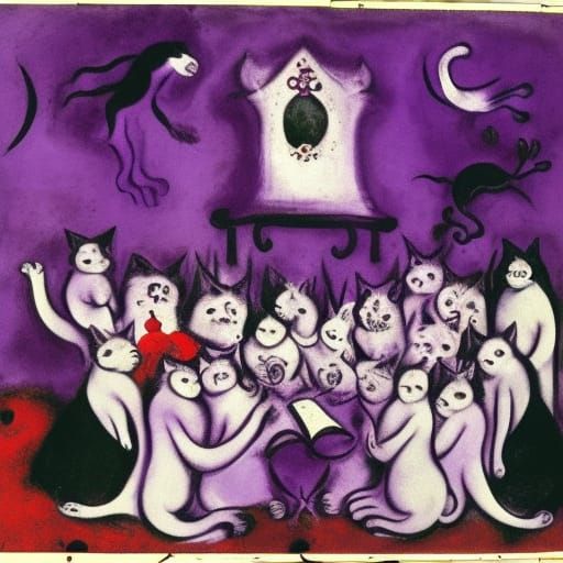 Cats' Choir Mourns Vampire, Cinquecento Style