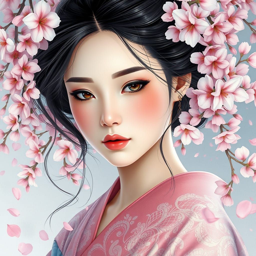 Ethereal Cherry Blossom Beauty
