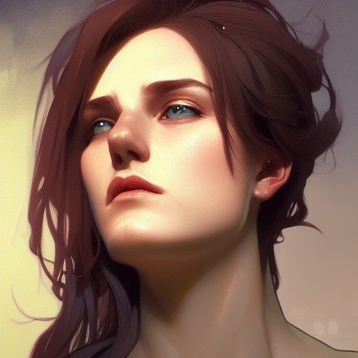 Detailed Portrait in Contemporary Art Style