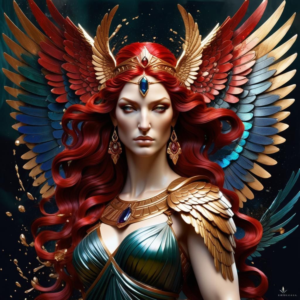 Nemesis: Greek Goddess in Jewel Tones