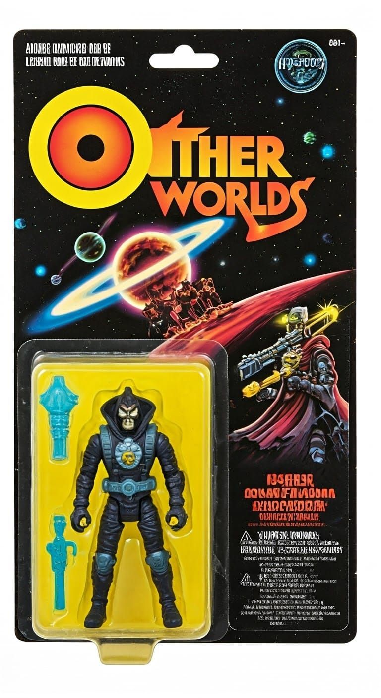 Cybernetic Action Figure in Space Adventure Style
