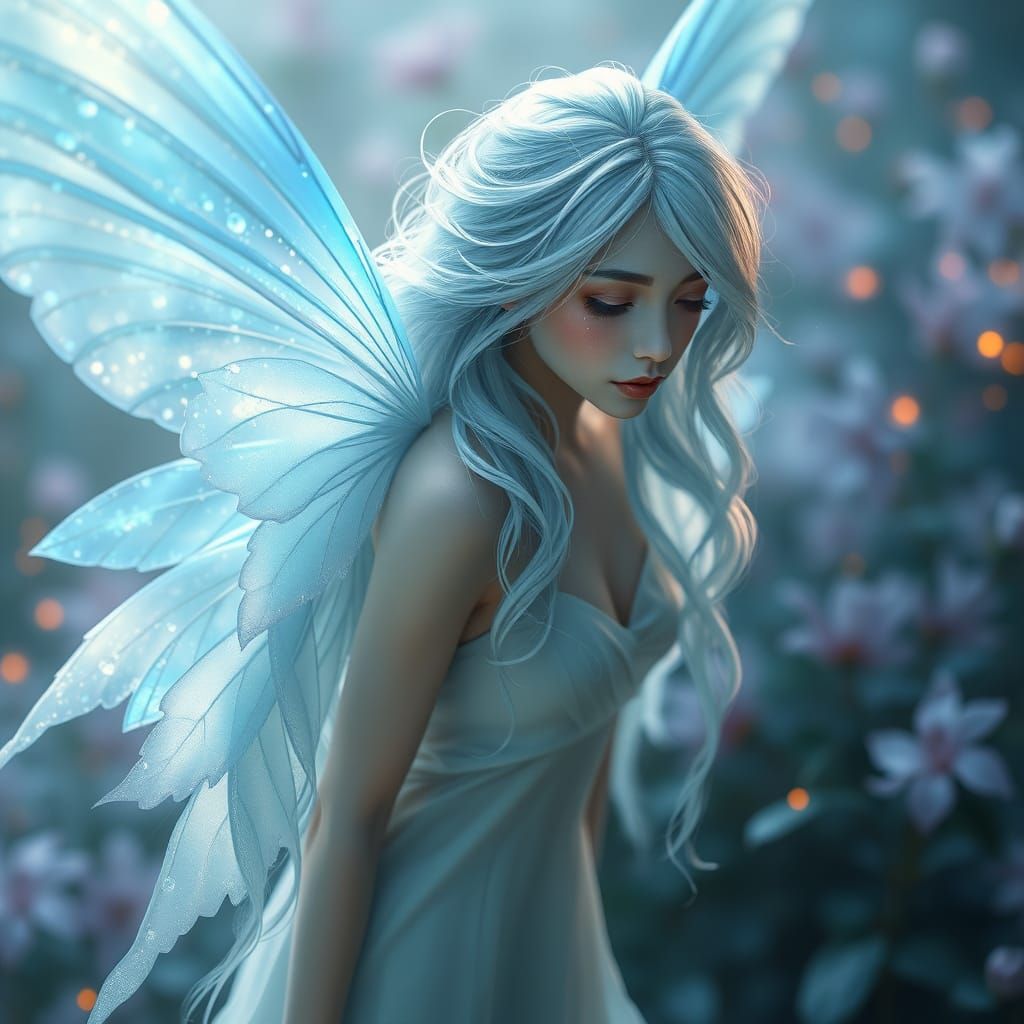 Whispering Fairy in Ethereal Landscape