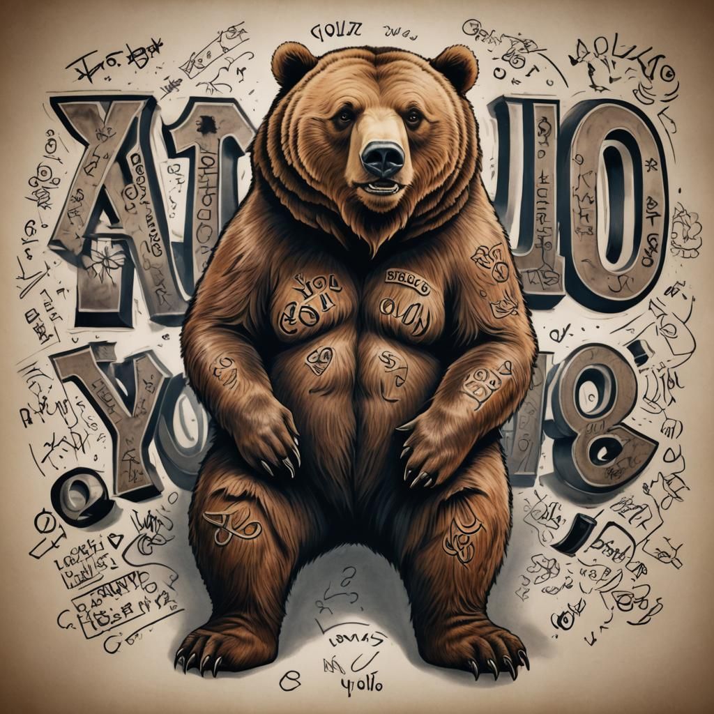 Grizzly Bear Tattoo in New York Parlor