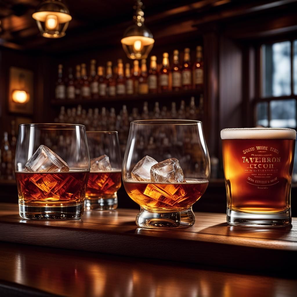 Bourbon, Scotch, and Beer in Hyper-Realistic Detail