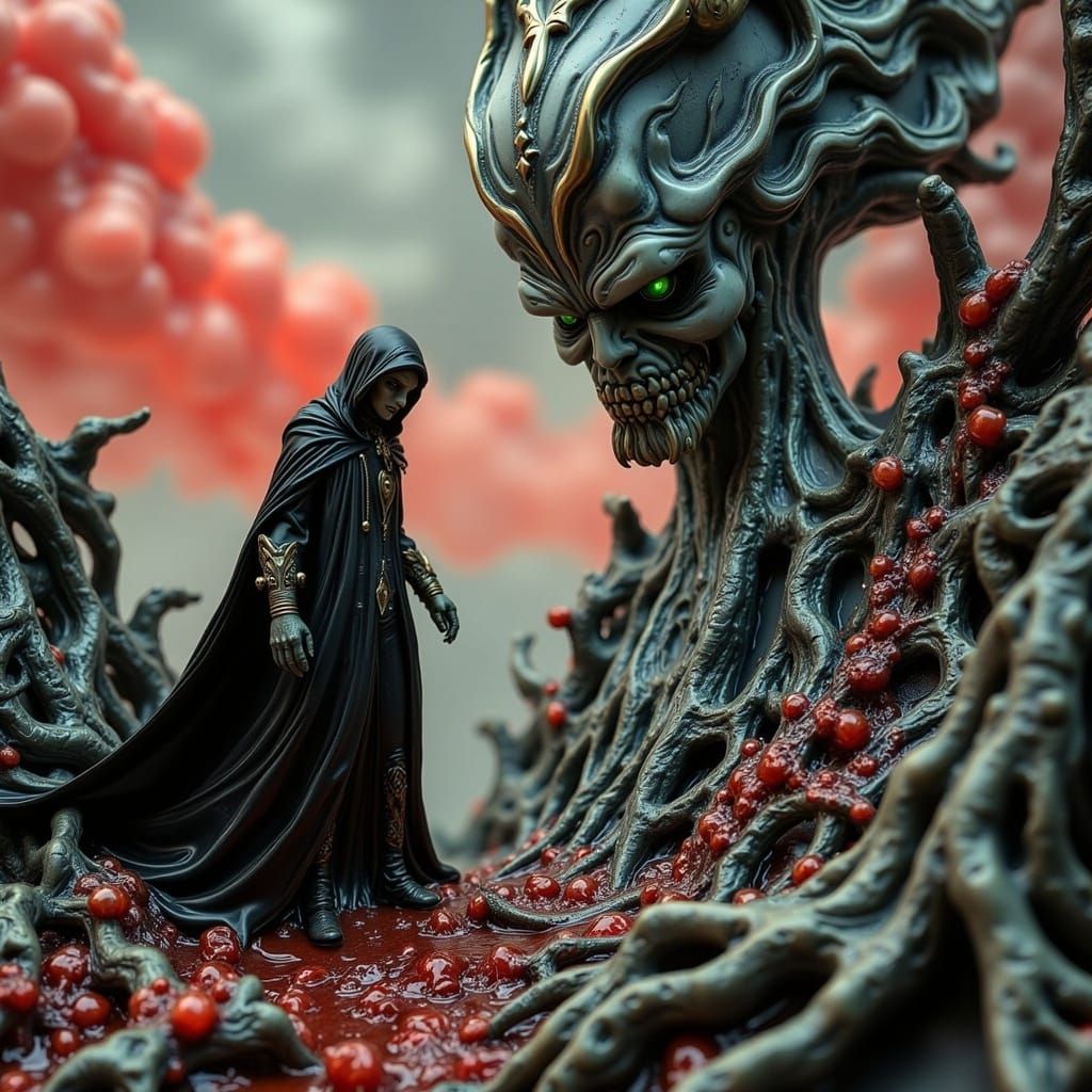 Ethereal Vampire at Twilight, Beset by Dark Cosmic Horror