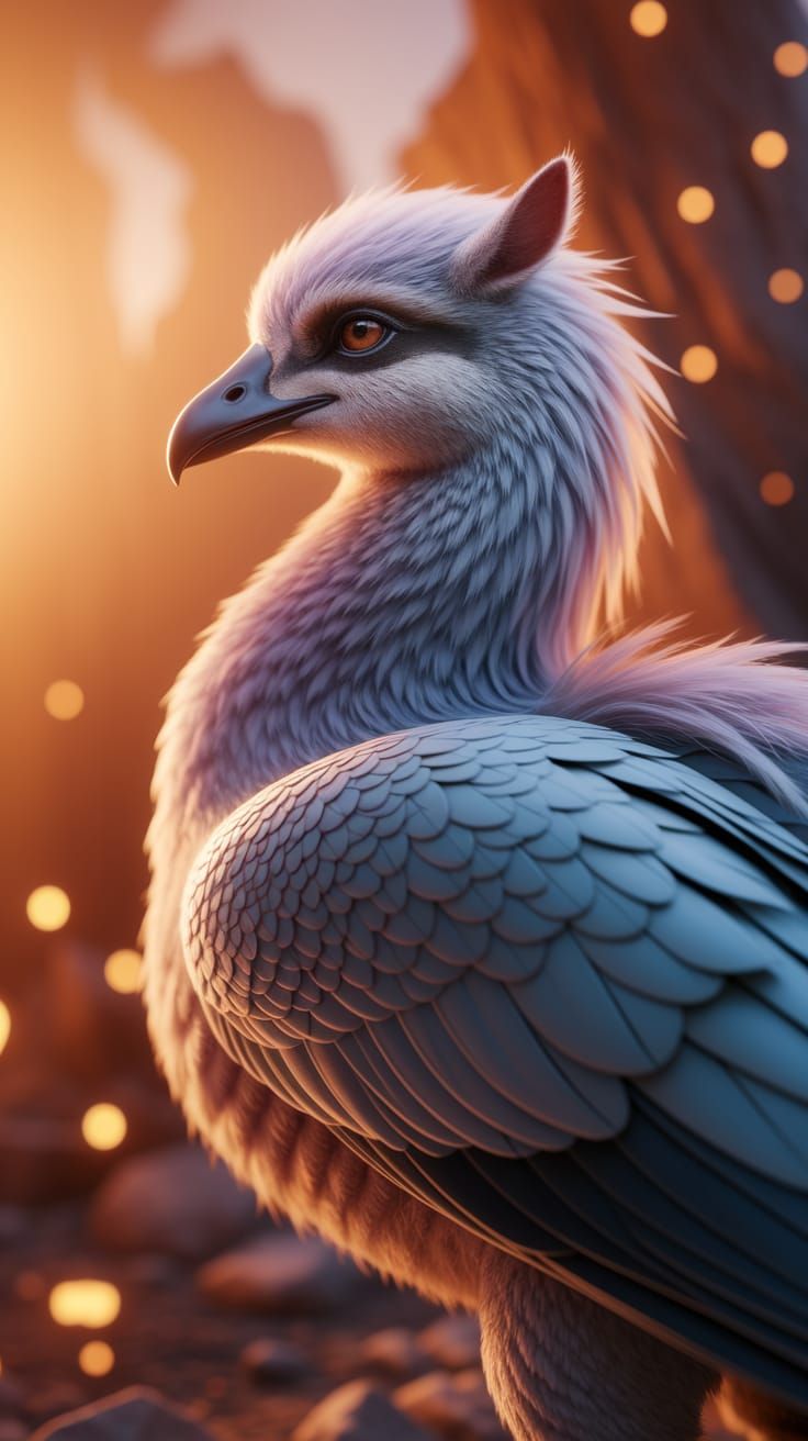 Majestic Hippogriff Feather Macro Shot