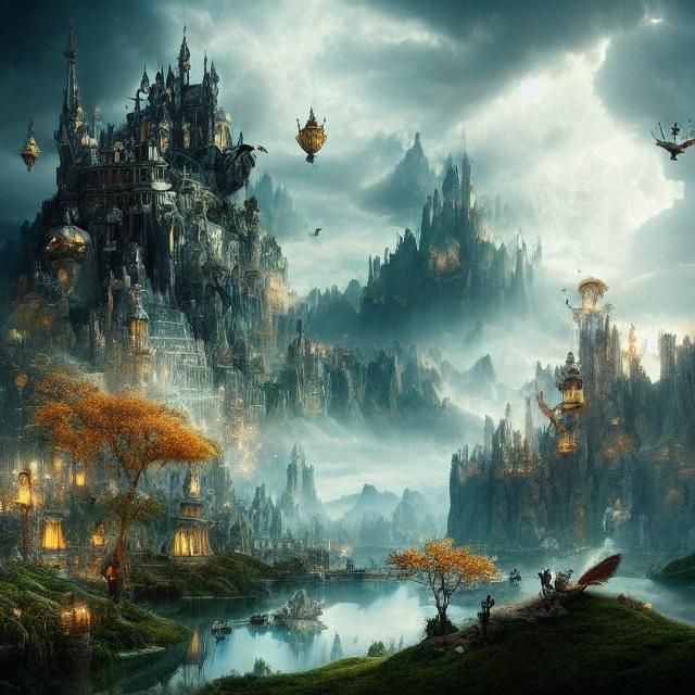 Epic Wonderland Digital Matte Painting