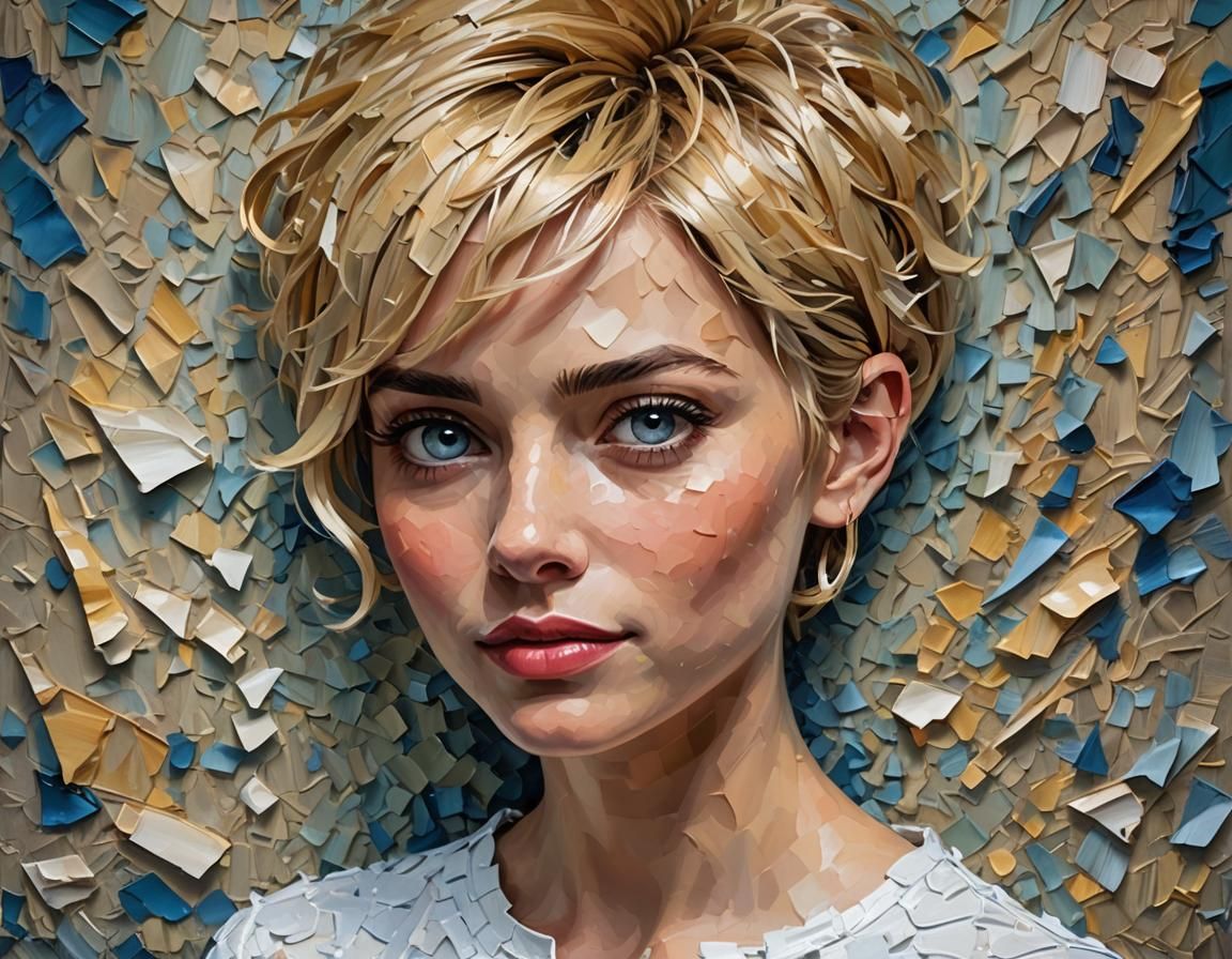 Funny Face Impasto Painting with Cartoon Proportions