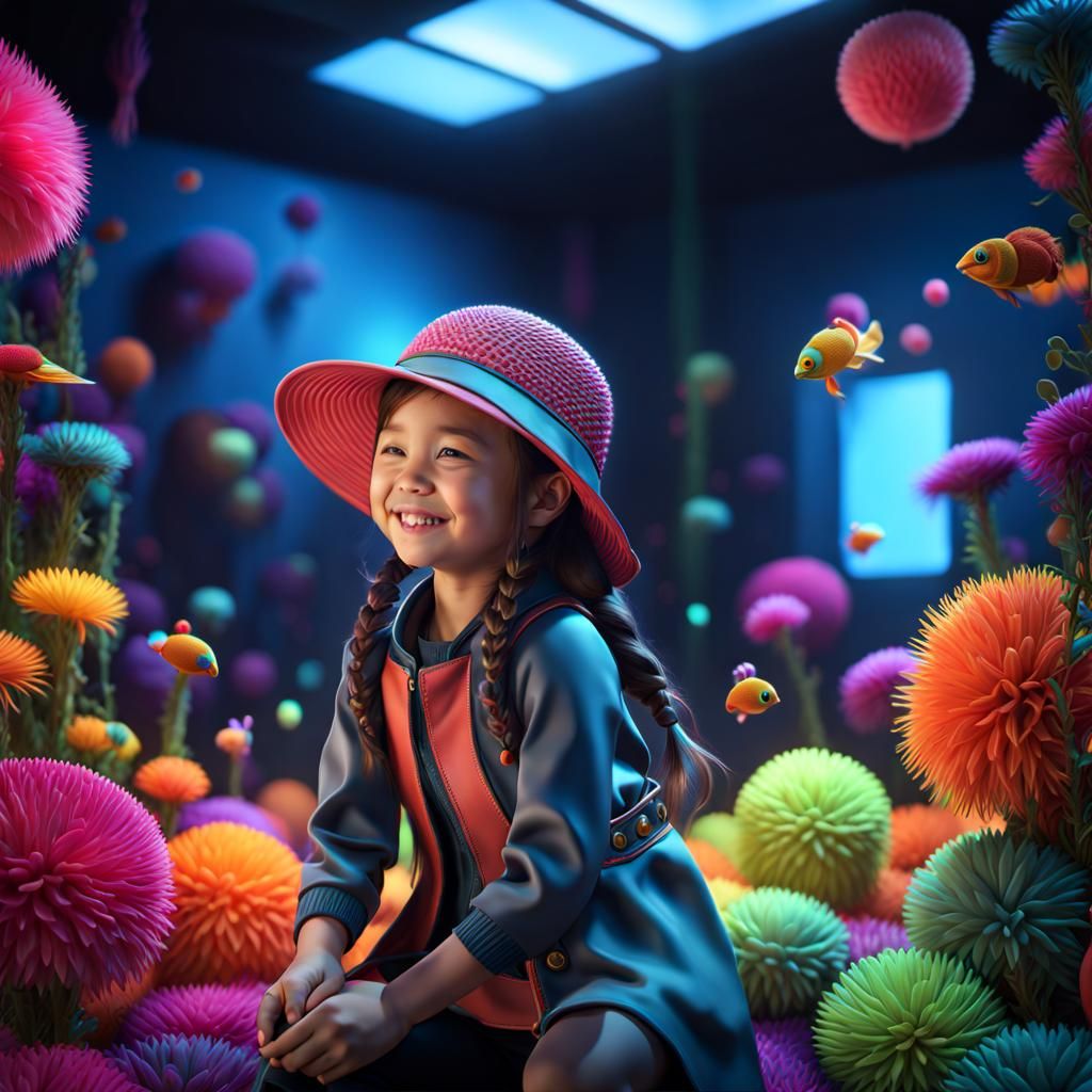 It's blind Annie's first time in the sensory room and she is...