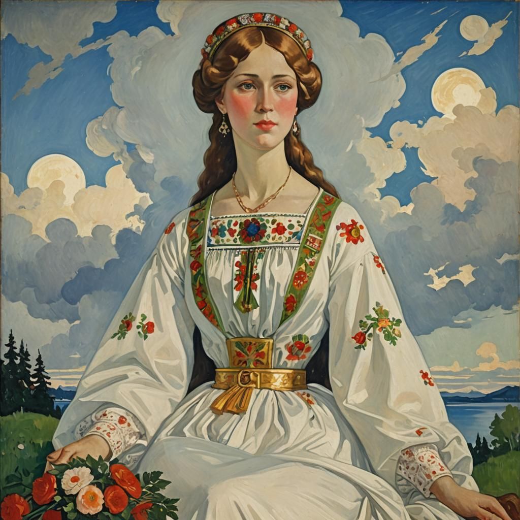 Russian Venus: A Classical-Style Nude Painting