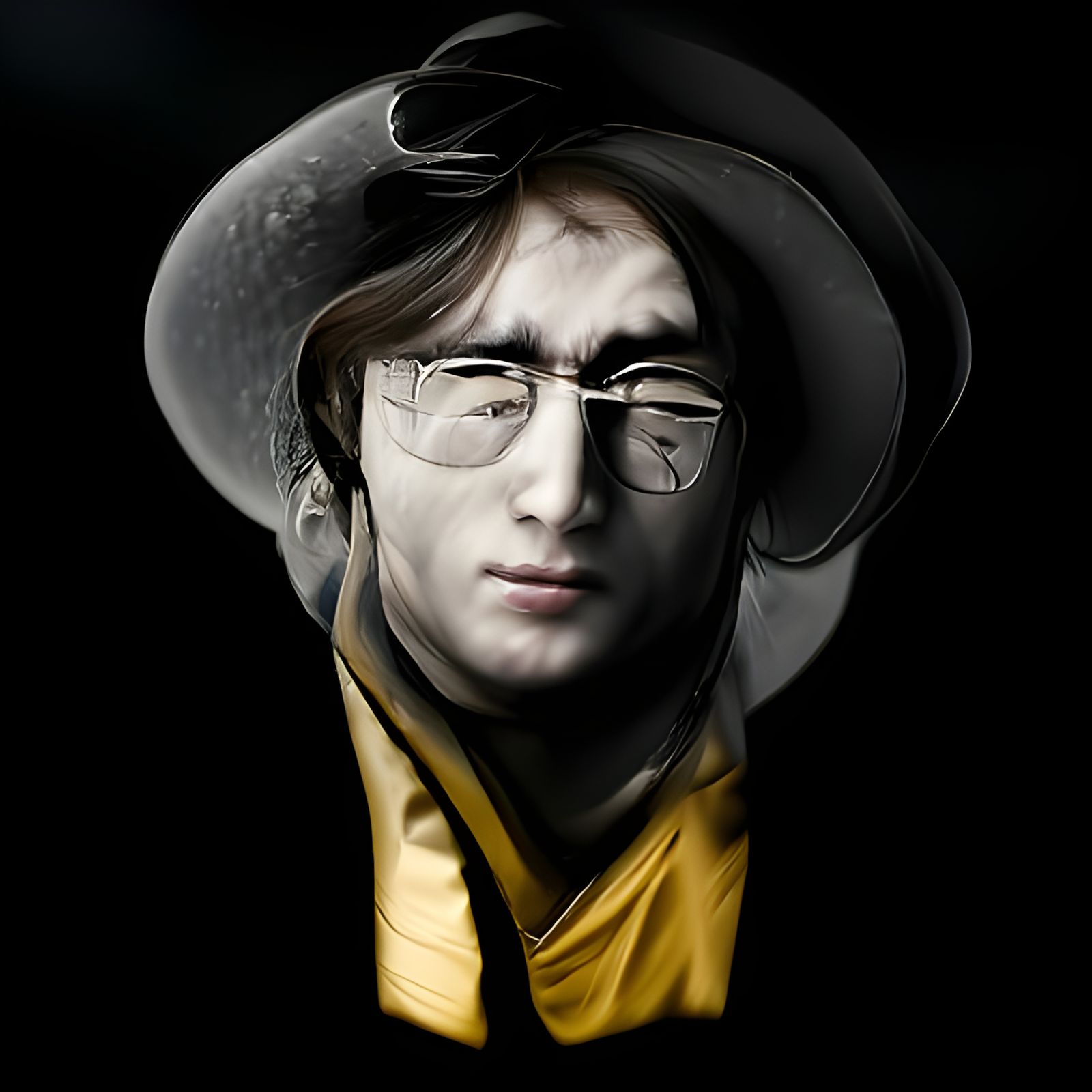 Hyperrealistic Portrait of John Lennon
