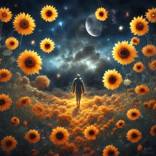 Sci-Fi Horror: Astronauts and Giant Sunflowers on the Moon