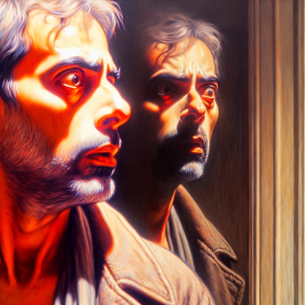 Introspective South-Asian Man Realizes Haunting Dream Truth