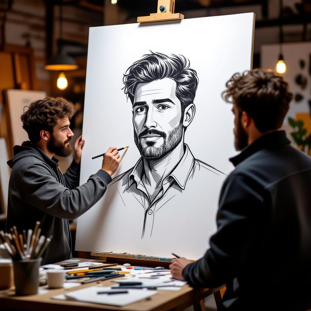 Artist Draws Man Who Comes to Life