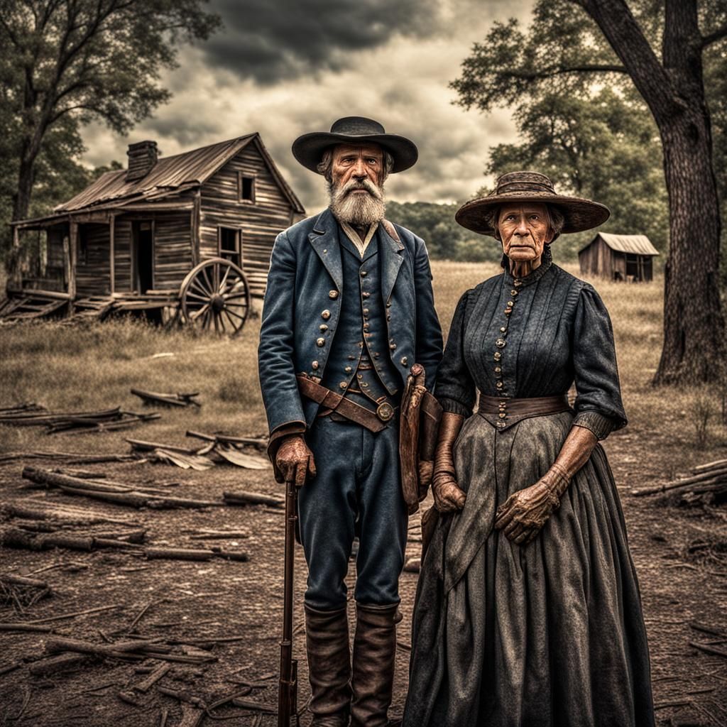 Ozarks Couple in 2035 During Civil War