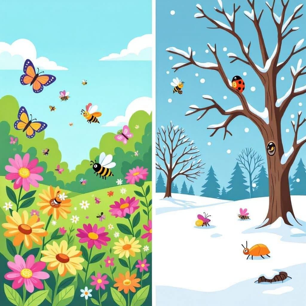Summer vs. Winter Insect Abundance Comparison