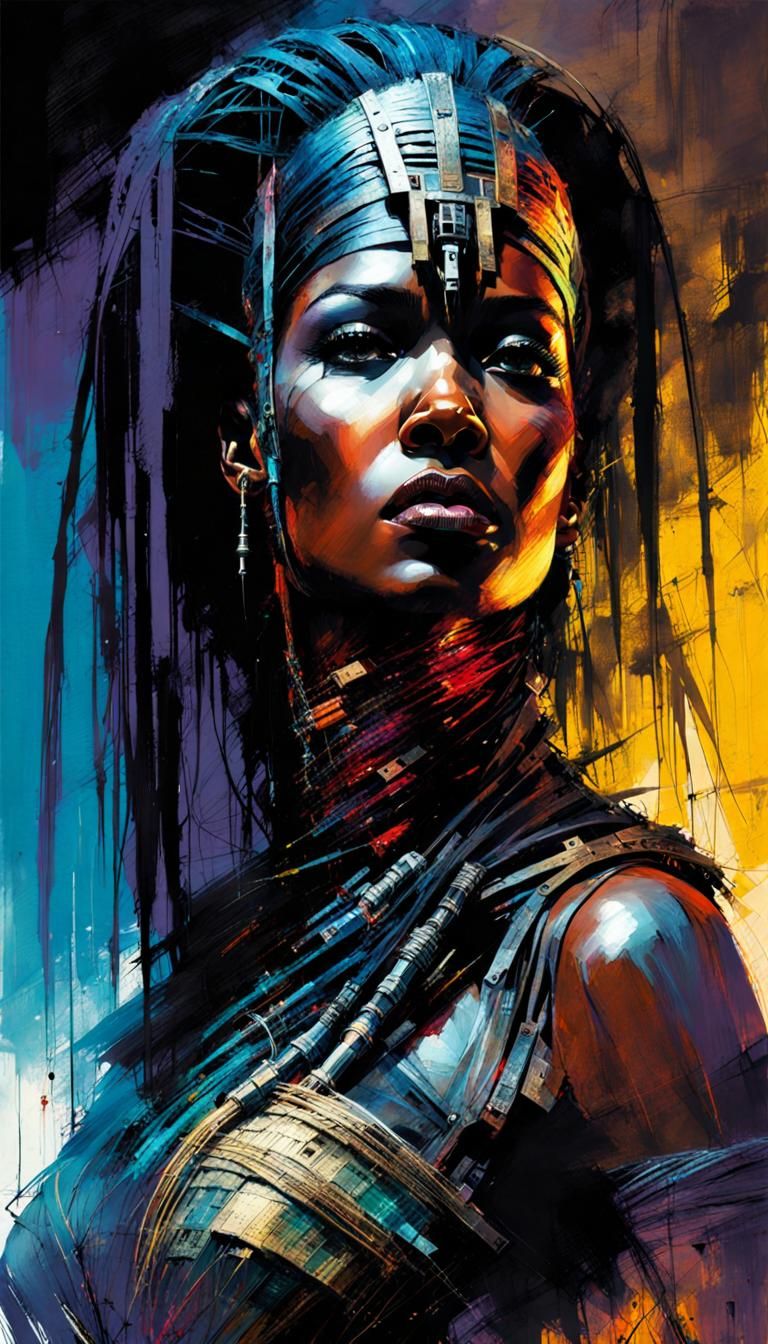 Cyberpunk Horror Mummy Concept Art