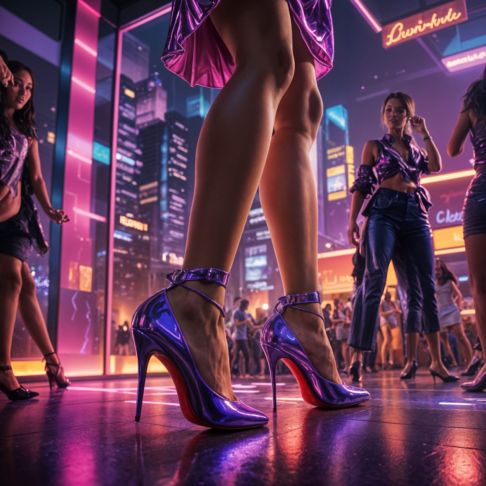 Night Dance on Louboutin Shoes