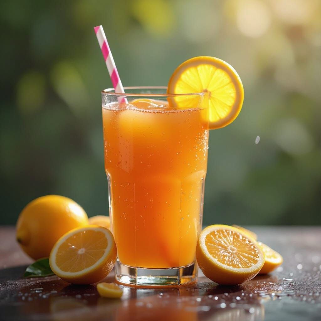 Refreshing Watermelon Juice in Concept Art Style